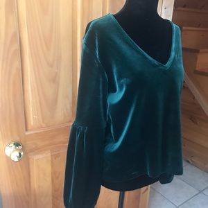 Madewell Velvet top NWT